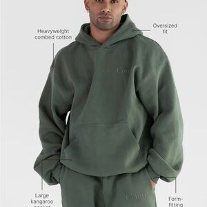 Men's Comfrt Green Hoodie (large) & sweatpants (large)